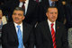 President of Turkey Abdullah Gul (l) with Prime Minister of Turkey Tayyep Erdogan (r) in Mevlana Cultural Center during Dervish Rumi festival