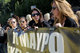 Protest outside the Greek Parliament / Συγκέντρωση εργαζομένων σε ιδιωτικούς τηλεοπτικούς σταθμούς