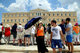 Tourists in central Athens  / Τουρίστες στο Σύνταγμα