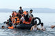 Asian migrants and Syrians refugees at the east coast of Lesbos island / Πρόσφυγες και μετανάστες αποβιβάζονται στην Λέσβο